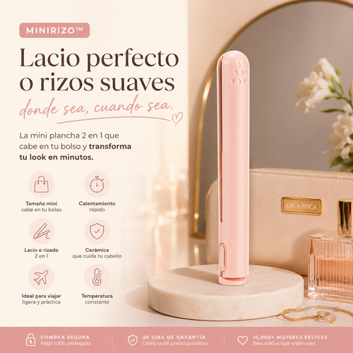 MiniRizo™ Plancha Rizadora Mini con Doble Uso