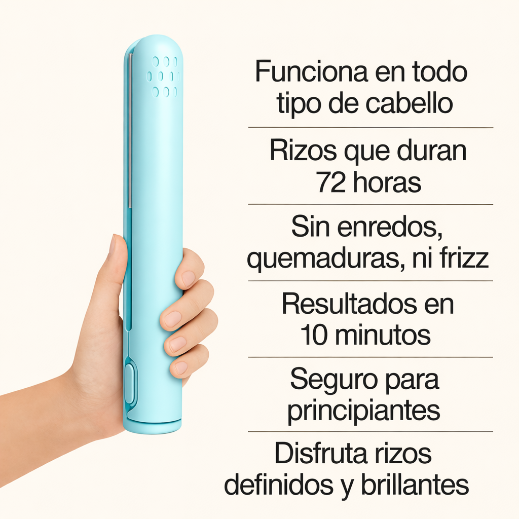 MiniRizo™ Plancha Rizadora Mini con Doble Uso