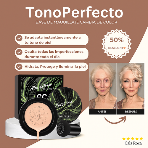 TonoPerfecto™ | Base que Cambia de Color Para Piel Impecable